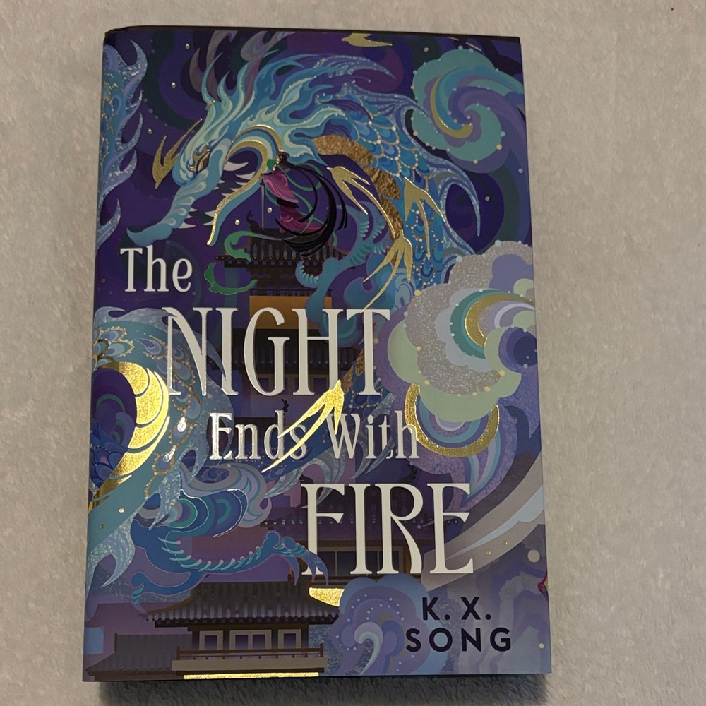 The Night Ends With Fire Book by K.X. Song fairyloot edition